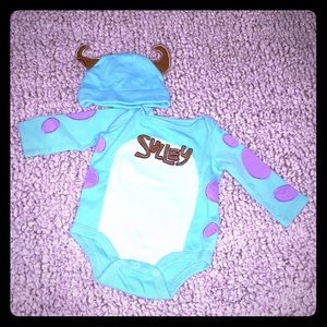 EUC-Sully Onesie with Hat- Newborn
